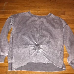 gray knot sweatshirt